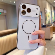 [BIG Window Camera] silver-white Laser Lens Electroplating Magnetic Case Lens Protector for iphone 1