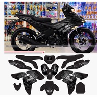 Exciter 155 spiderman boss sticker matte black