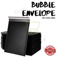 [Black Bubble Mailer] Envelope Black Matte Bubble Wrap Mailer