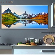 Perilla-Beautiful Natural Scenery Canvas Scenery Lake Poster Mountain HD Picture Mural Painting Livi