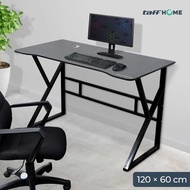 TAFFHOME Gaming Computer Desk Laptop PC Desk Frame with Cable Hole - FH-3