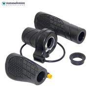 NANASALONNN Electric Bike Throttle Grip 20X Speed Controller Half Twist Handlebar M8 Waterproof E-Bi