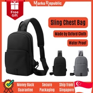 SG Chest Sling Handphone Pouch Bag Water Resistant Proof Men Unisex Casual Cross Body Shoulder Carrier Messenger Bag