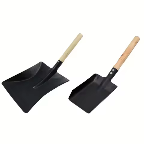 Multifunctional Shovel Chimney Shovel Fireplace Tool Steel Dustpan Ash Shovel Fireplace Cleaning Too