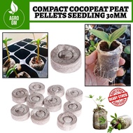 10pcs 30mm Jiffy Peat Pellets Seed Starting Plugs Pallet Media Soil Block Garden Seed Starter