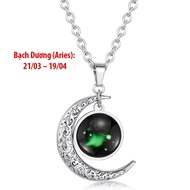 Dây chuyền nam 12 Cung Hoàng Đạo bằng Titan - CS1  (Tùy chọn cung tuổi)