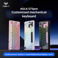 Global AULA S75 Pro Wireless 3 Mode Mechanical Keyboard Gasket Full-key Hot Swappable with Display 8