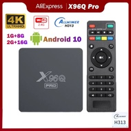 2023 X96Q PRO TV BOX Android 10.0 Allwinner H313 Quad Core 2.4G Wifi 2GB 16GB Smart Tv Media Player X96 Q 1G 8G Set Top Box 4K TV Receivers
