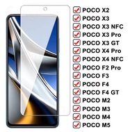 11D Anti-Burst Tempered Glass For Xiaomi Poco X2 X3 X4 F2 F3 F4 M2 M3 M4 M5 M5s Pro GT NFC 4G 5G Scr