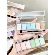 Eunarz Eunarz Six-Color Eyeshadow Palette Blue Green Purple Eyeshadow Smoky Eyeshadow Earth Color Da