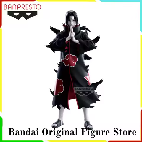 Original Banpresto Naruto Anime Uchiha Itachi Noir Edge Collection Action Figurine Toys PVC Model Fi