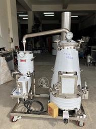 50公升錐形精油蒸餾機附輪(瓦斯)、精油萃取機加熱器結構改良、專利證書號為M558027、精油蒸餾機、精油提煉機、植物精