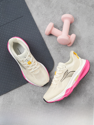 361° Red Flame 4 Running Shoes Womens Mesh Breathable Water-Resistant Shock-Absorbing Sports Shoes f