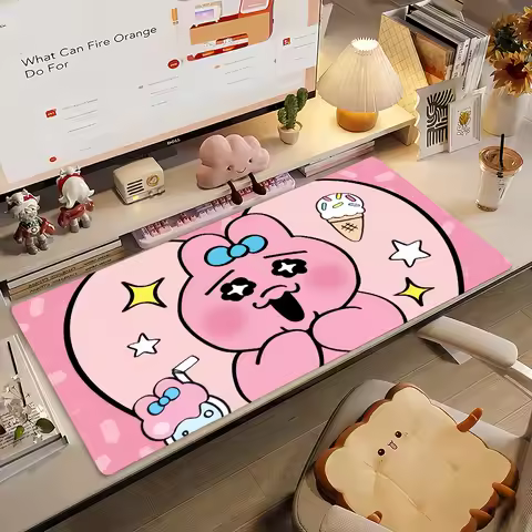 Cartoon O-Opanchu W-Usagi-S Mouse Pad Non-slip Rubber Gamer Balance Computer Mat Decoracion Deskmat 