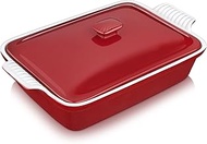 vancasso Blossom Casserole Dish , 13x9 Baking Dish , 3.8 Quart Casserole Dish Set Lasagna Pan Deep W