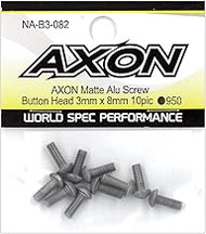 AXON NA-B3-082 Matte Aluminum Screw Button 3x8 10p
