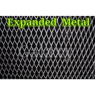 EXPENDED METAL(MESH)DIAMOND MESH(WIRE MESH)(JARING BESI)(JARING PAGAR)1FT X 1FT(MILD STEE BESI)