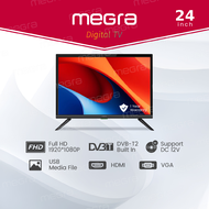 MEGRA 24" 1080P 2K LED TV Built-in with MYTV Television/ PC MONITOR Model: LE240PT4TM