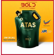 BOLD ATAS 0w30 4L Top Grade SP Fully Synthetic Engine Oil Car Lubricant 0w-30 Minyak Hitam Enjin Ker