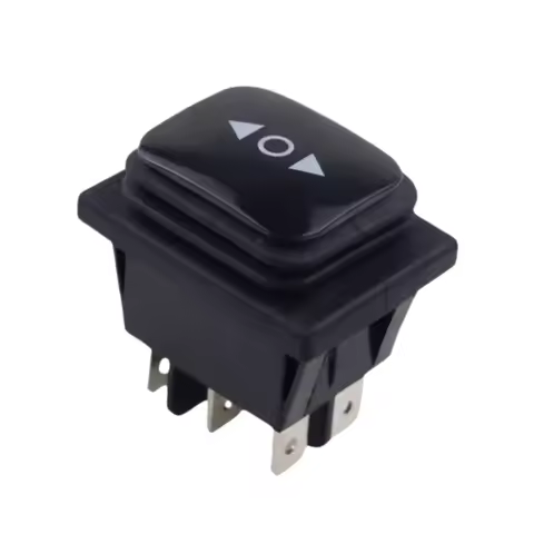 Momentary rocker switch 6 pins 16A 6P self-return toggle switch Forward Reverse Motor Switch Inverte