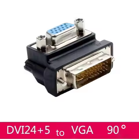 DVI 24 5 Male to VGA Female Adapter for Computer Graphics Card Monitor Video Interface Plug Converte