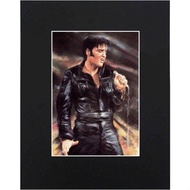 Xqartstudio Elvis Presley Portrait X Black Matted Art Artworks Print Paintings Printed Picture Photograph Poster Gift Wall Decor Display