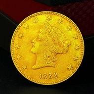 A1888 American 20 Dollars Eagle Foreign Gold Coin Foreign Silver Dollar Crafts Collection Manufactur