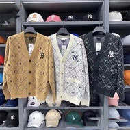 (Best Quality) High Quality MLB Monogram New York Yankees Cardigan