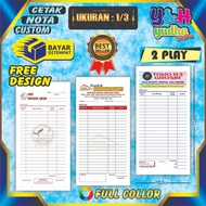 Print Custom Notes 1/3 2 Ply Free Design Free Logo Free Your Own Name Y&H YUDHA GRAPHICA