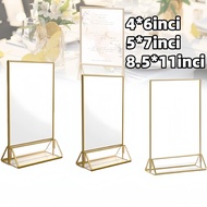 Acrylic Stand Acrylic Brochure Holder Tent Card Holder Portrait T For Cafe Or Restaurant 4*6inch/5*7