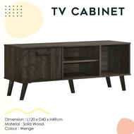 TV CABINET 1.2M / MEDIA STORAGE CABINET/TV RACK/TV TABLE/LIVING HALL CABINET/TV STAND/TV RACK/TV CONSOLE/MEDIA CABINET