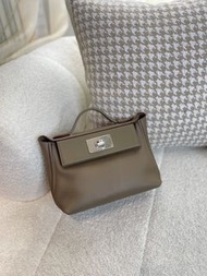 Hermes Mini 2424❣️全新 大象灰 銀扣