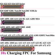 10pcs USB Charging FPC on BoardFor Samsung S25 S24 S23 A15 A12 A72 A73 A05S A51 A71 ASeries Note Ser