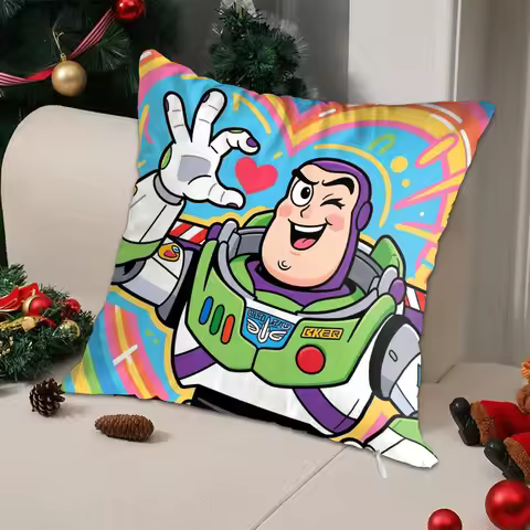Kawaii B-Buzz Lightyear Pillowcase Cushion Cover 45x45 Ornamental Pillows Christmas Decoration 2026 