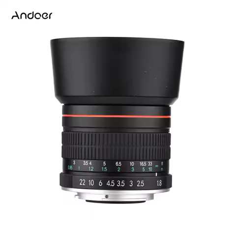 Andoer 85mm F1.8 Large Aperture Full Frame Portrait Camera Lens EF Mount for Canon EOS Rebel T8i T7i