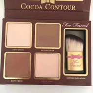 Cocoa Contour Eye Shadow Quad Contouring High Light Four Color Face Contouring Color Makeup Multi-Fu