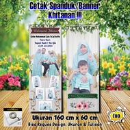 BANNER I SPANDUK KHITANAN UKURAN 160 CM X 60 CM