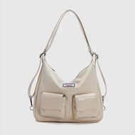 URBAN REVIVO Crossbody Bag women sling bag Multipocket handbag leather shoulder bag  Large