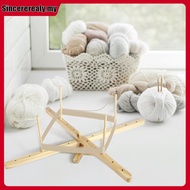 Yarn Winder Pine Wood Yarn Winder Holder Ergonomic Rotatable Wool Yarn Winder Convenient Yarn Ball W