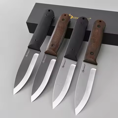 High Quality Outdoor Survival Fixed Blade Knife Camping Fishing EDC Tool DC53 Steel Utility Knives