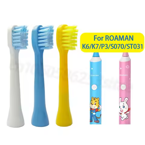 For Roaman Children's P3/K6S/K6X/ST031/S070/T3/T5 Electric Toothbrush Replacement Brush Heads DuPont