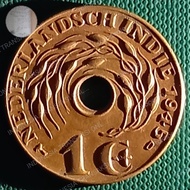 Uang Kuno 1 Cent Nederlandsch Indie 1945 D