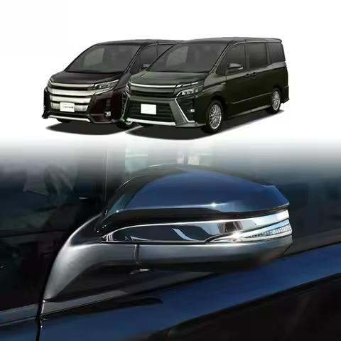 For Toyota NOAH/VOXY 80 2017-2020 Car Rearview Mirror Trim Sticker Cover Strip Fit Decorative Car Ac