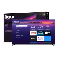 Roku Smart TV – 55-Inch Pro Series 4K QLED RokuTV with Backlit Voice Remote Pro, Dolby Vision IQ, 12