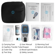 5 in 1 Blood Lipid Analysis System for Total Cholesterol (TC) High Density Lipoprotein Cholesterol(HDL) Triglycerides(TG)  the calculated ratio of TC/ HDL and LowDensity Lipoprotein Cholesterol (LDL)