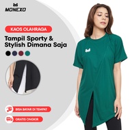 Monexo - Sport T-shirt Short-sleevedWanita Gym Yoga T-shirt Run21