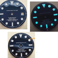 29MM Blue-green Luminous Watch Dial Replacement Single Calendar/No Calendar Modified Dial for 2836/2