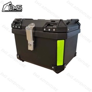 EMS ABS BOX HY PLAIN DESIGN 36 LITER / 45 LITER FIT HELMET ALUMINIUM DESIGN MOTORCYCLE TOP BOX