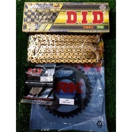 YAMAHA LC135 DID-428VIX T-RING-GOLD FULLSET SPROCKET