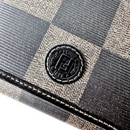 FENDI經典pequin系列棋盤格三折短夾F57 vintage